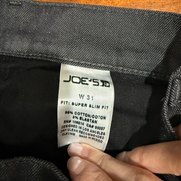 Joe's Jeans Men’s Black Jeans - Picture 2 of 4